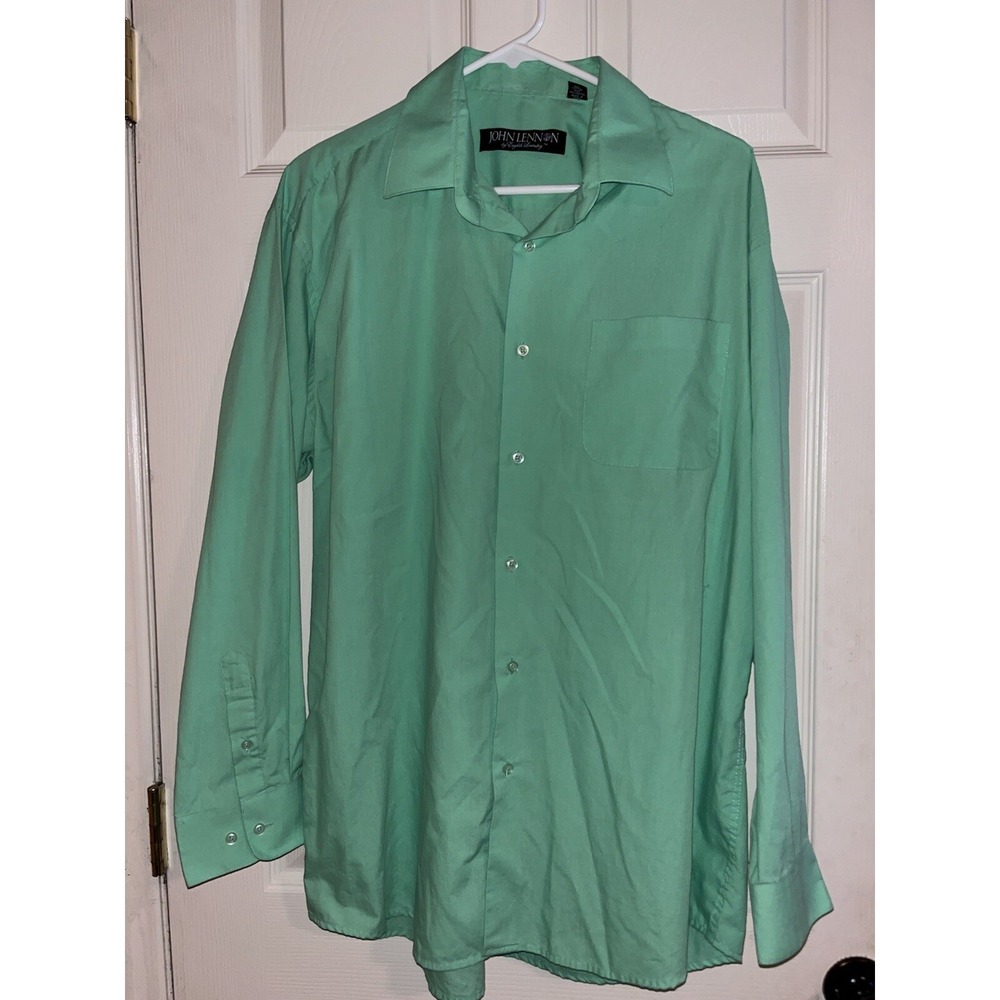 John Lennon By English Laundry Button Up Shirt Mens Largeโ Pastel Green Spring